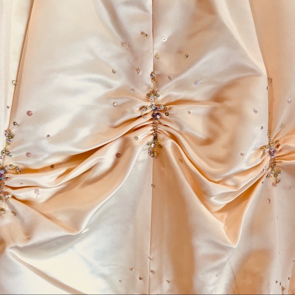 Mori Lee Yellow Belle-like Prom Dress - Picture 5 of 8